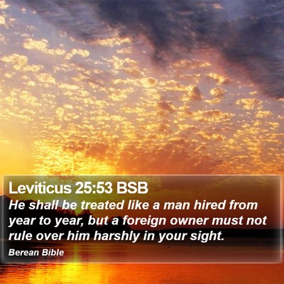 Leviticus 25:53 BSB Bible Verse Image