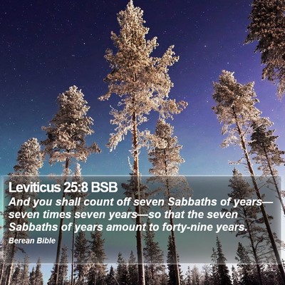 Leviticus 25:8 BSB Bible Verse Image