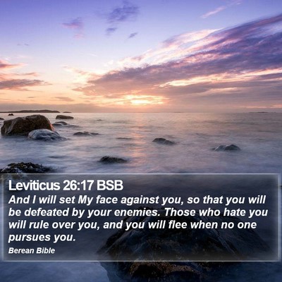 Leviticus 26:17 BSB Bible Verse Image