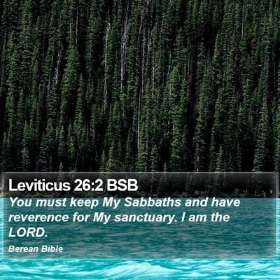 Leviticus 26:2 BSB Bible Verse Image