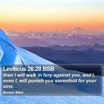 Leviticus 26:28 BSB Bible Verse Image