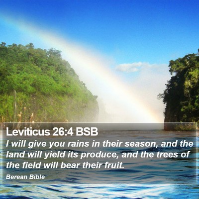 Leviticus 26:4 BSB Bible Verse Image