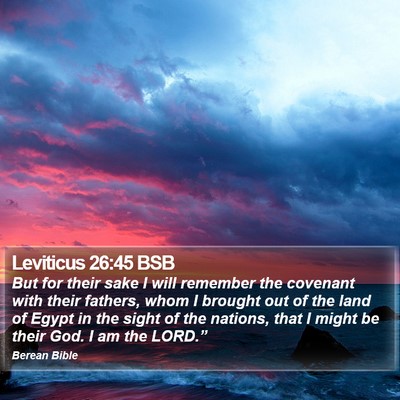 Leviticus 26:45 BSB Bible Verse Image