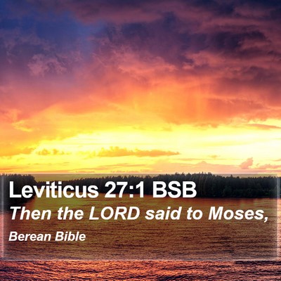 Leviticus 27:1 BSB Bible Verse Image