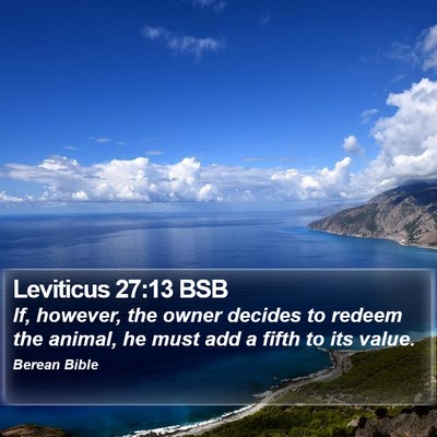 Leviticus 27:13 BSB Bible Verse Image
