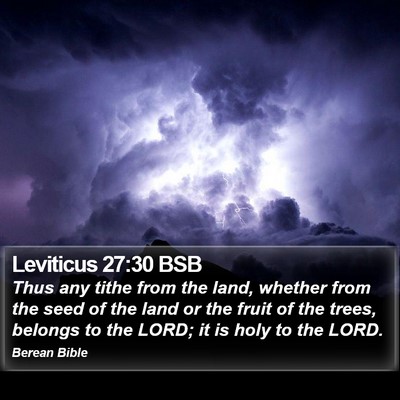 Leviticus 27:30 BSB Bible Verse Image