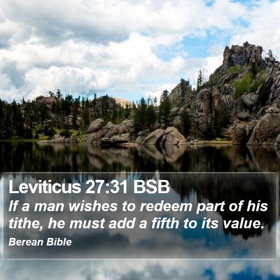 Leviticus 27:31 BSB Bible Verse Image