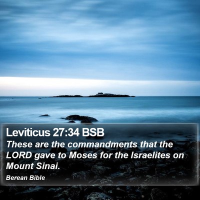 Leviticus 27:34 BSB Bible Verse Image