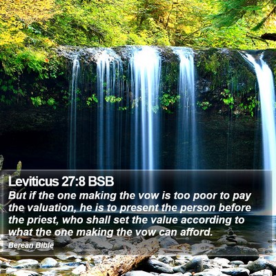 Leviticus 27:8 BSB Bible Verse Image