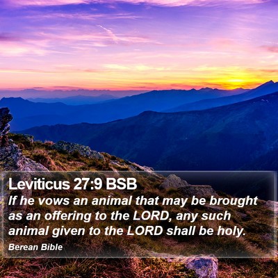 Leviticus 27:9 BSB Bible Verse Image
