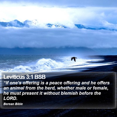 Leviticus 3:1 BSB Bible Verse Image