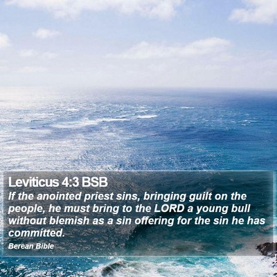 Leviticus 4:3 BSB Bible Verse Image