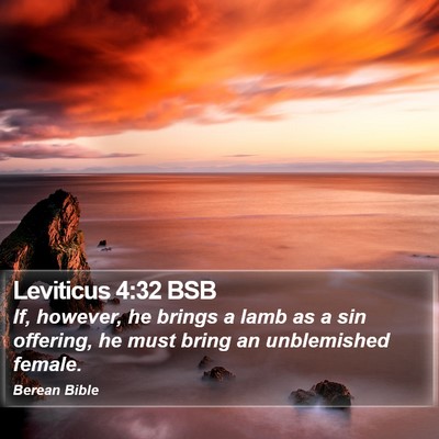 Leviticus 4:32 BSB Bible Verse Image