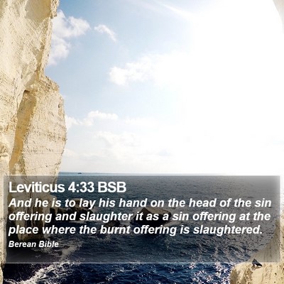 Leviticus 4:33 BSB Bible Verse Image