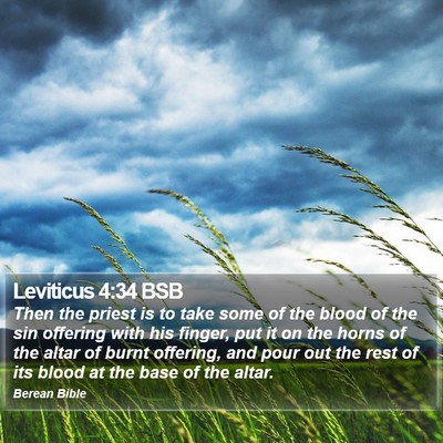Leviticus 4:34 BSB Bible Verse Image
