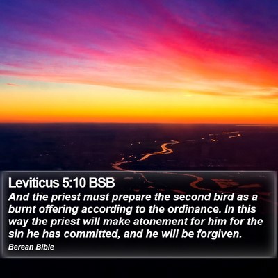 Leviticus 5:10 BSB Bible Verse Image