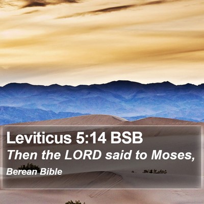 Leviticus 5:14 BSB Bible Verse Image