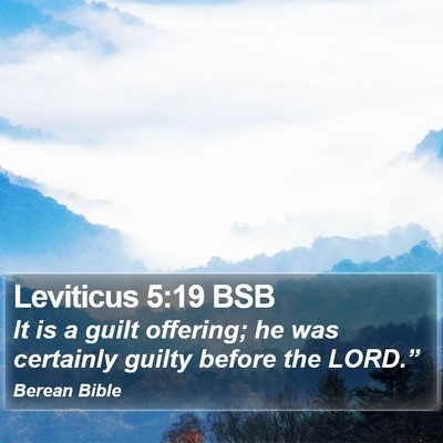 Leviticus 5:19 BSB Bible Verse Image