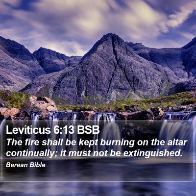 Leviticus 6:13 BSB Bible Verse Image