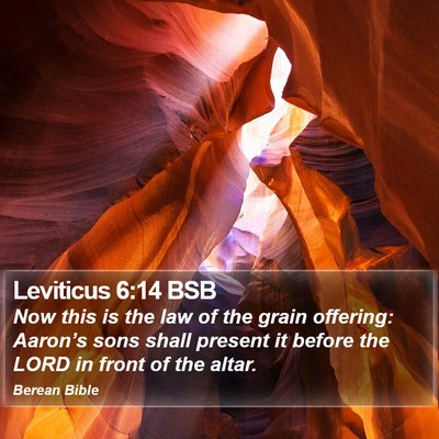 Leviticus 6:14 BSB Bible Verse Image