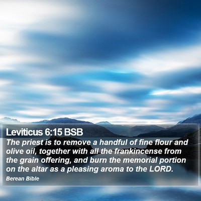 Leviticus 6:15 BSB Bible Verse Image