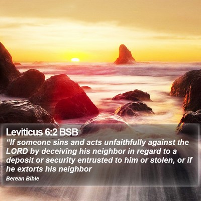 Leviticus 6:2 BSB Bible Verse Image