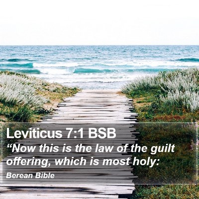 Leviticus 7:1 BSB Bible Verse Image