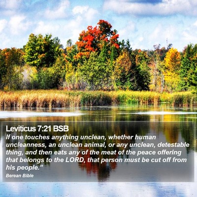 Leviticus 7:21 BSB Bible Verse Image