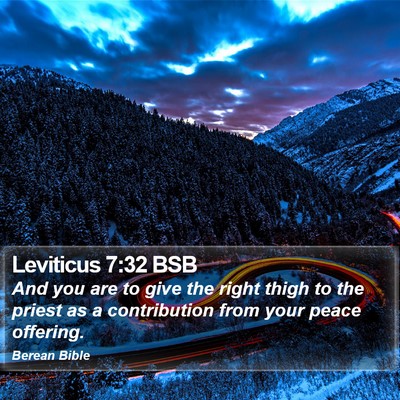 Leviticus 7:32 BSB Bible Verse Image
