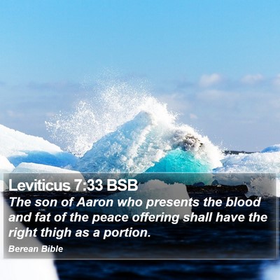 Leviticus 7:33 BSB Bible Verse Image