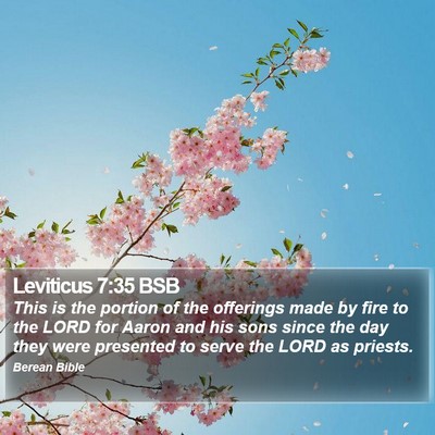 Leviticus 7:35 BSB Bible Verse Image