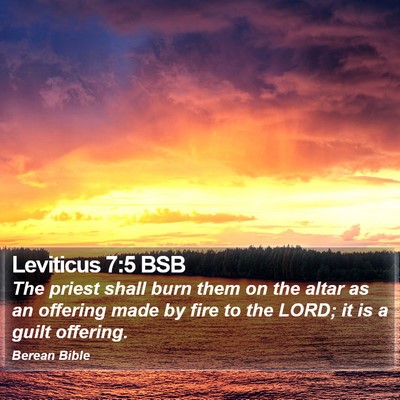 Leviticus 7:5 BSB Bible Verse Image