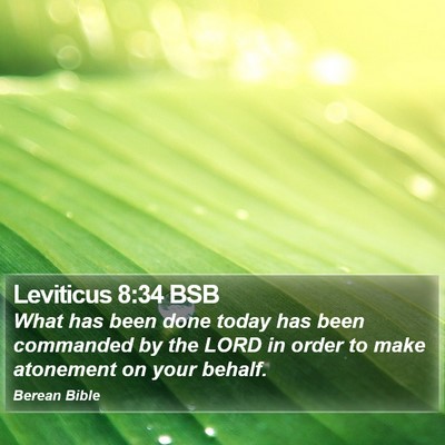 Leviticus 8:34 BSB Bible Verse Image