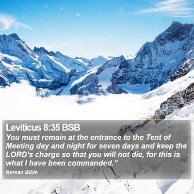 Leviticus 8:35 BSB Bible Verse Image