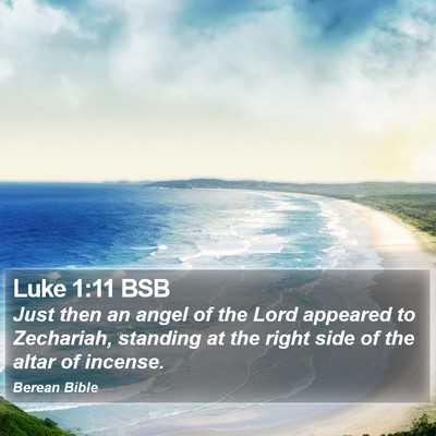 Luke 1:11 BSB Bible Verse Image