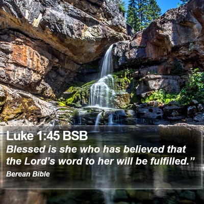 Luke 1:45 BSB Bible Verse Image