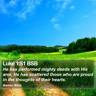 Luke 1:51 BSB Bible Verse Image
