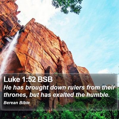 Luke 1:52 BSB Bible Verse Image