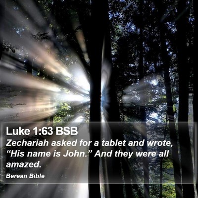 Luke 1:63 BSB Bible Verse Image