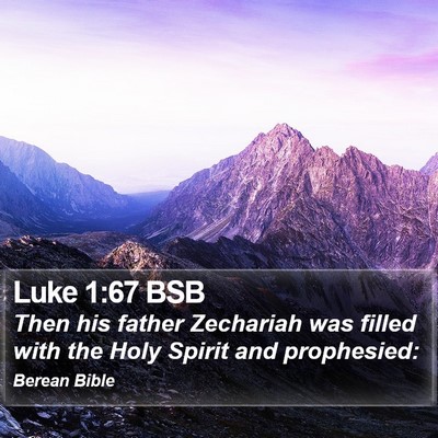 Luke 1:67 BSB Bible Verse Image