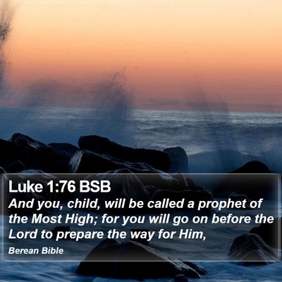 Luke 1:76 BSB Bible Verse Image