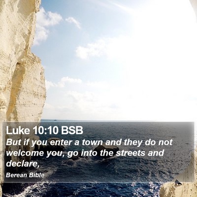Luke 10:10 BSB Bible Verse Image