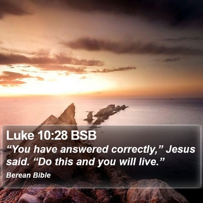 Luke 10:28 BSB Bible Verse Image