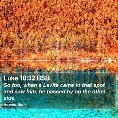 Luke 10:32 BSB Bible Verse Image