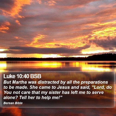 Luke 10:40 BSB Bible Verse Image