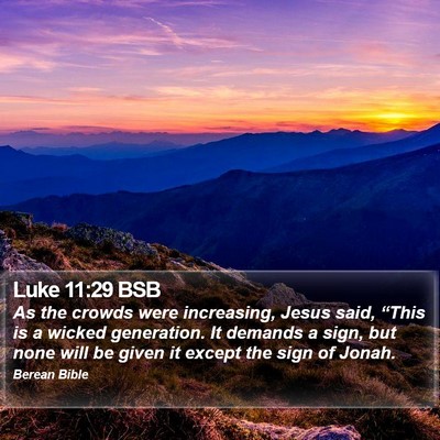 Luke 11:29 BSB Bible Verse Image