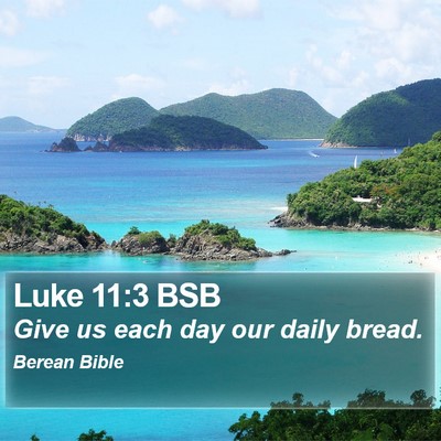 Luke 11:3 BSB Bible Verse Image