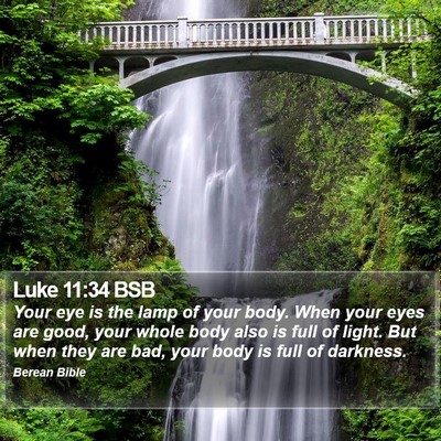 Luke 11:34 BSB Bible Verse Image