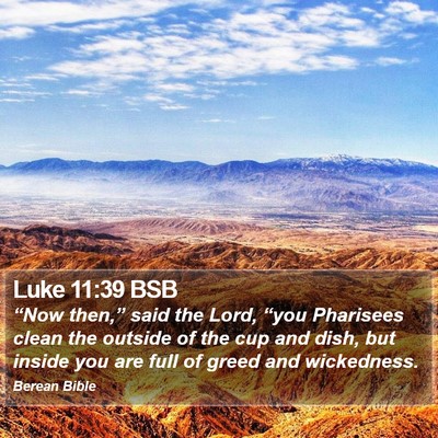 Luke 11:39 BSB Bible Verse Image