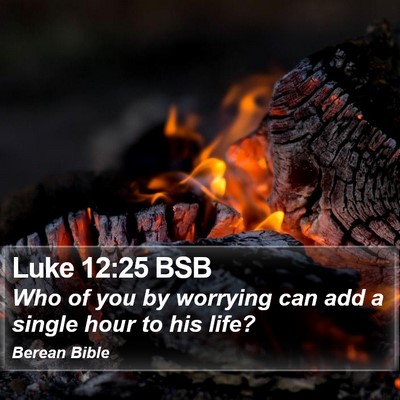 Luke 12:25 BSB Bible Verse Image